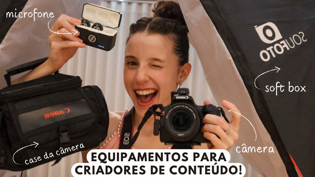 Meus equipamentos de gravação e edição📸Câmera, microfone, editor de vídeo, onde acho músicas & mais!
