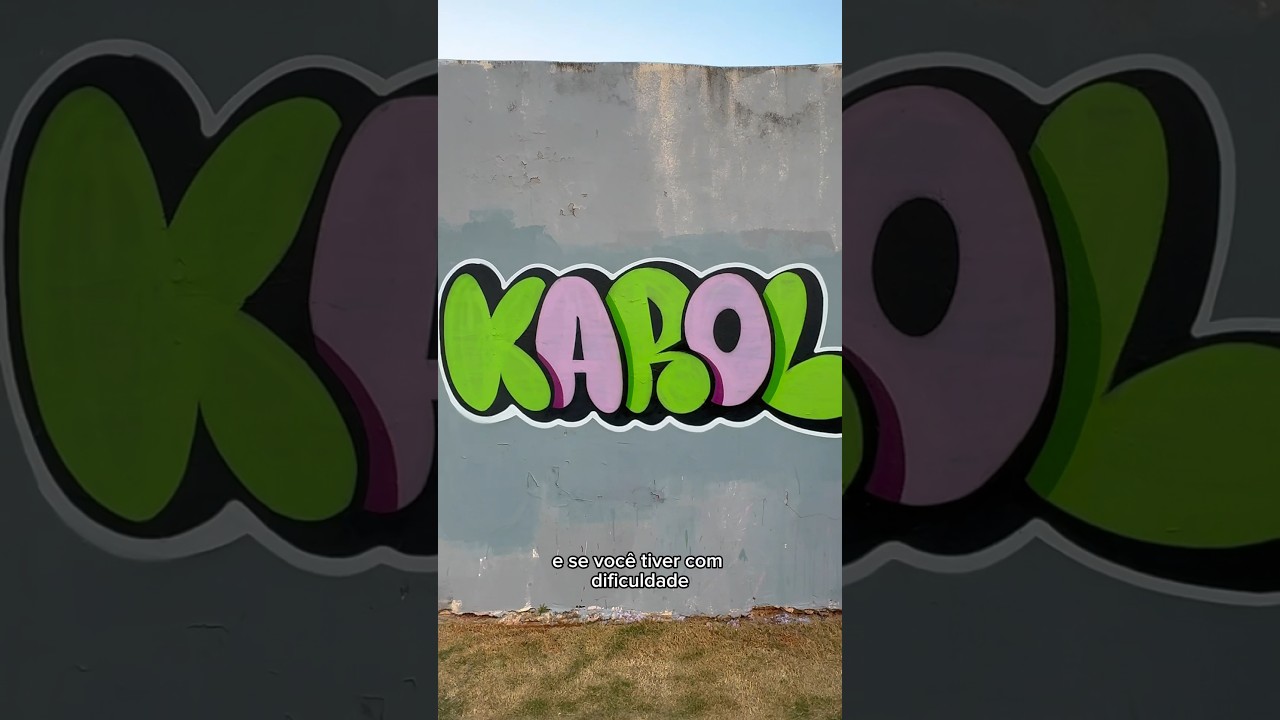 Tutorial bem f&aacute;cil de graffiti #graffiti