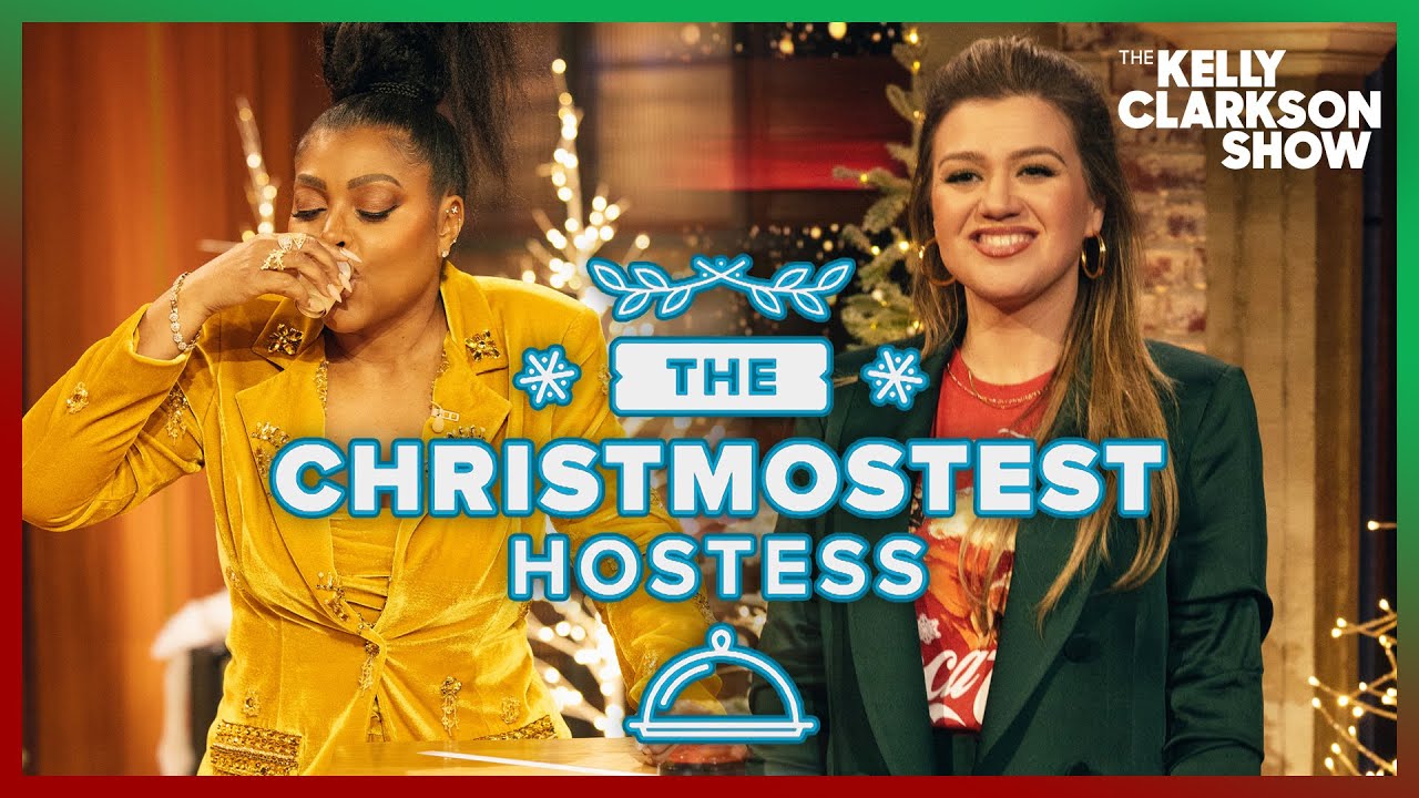 Taraji P. Henson & Kelly Clarkson Take Eggnog Shots Playing Christmas Trivia