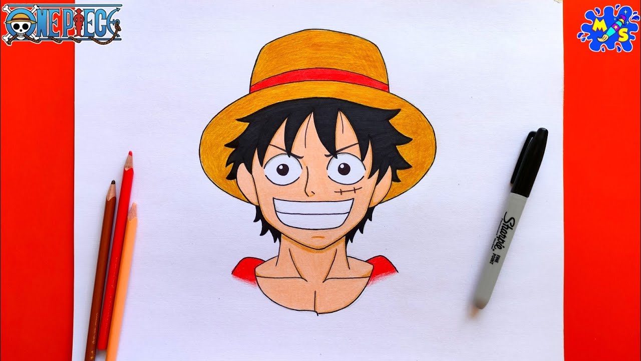 How to Draw Luffy Face Very Easy Step by Step || One Piece Drawing