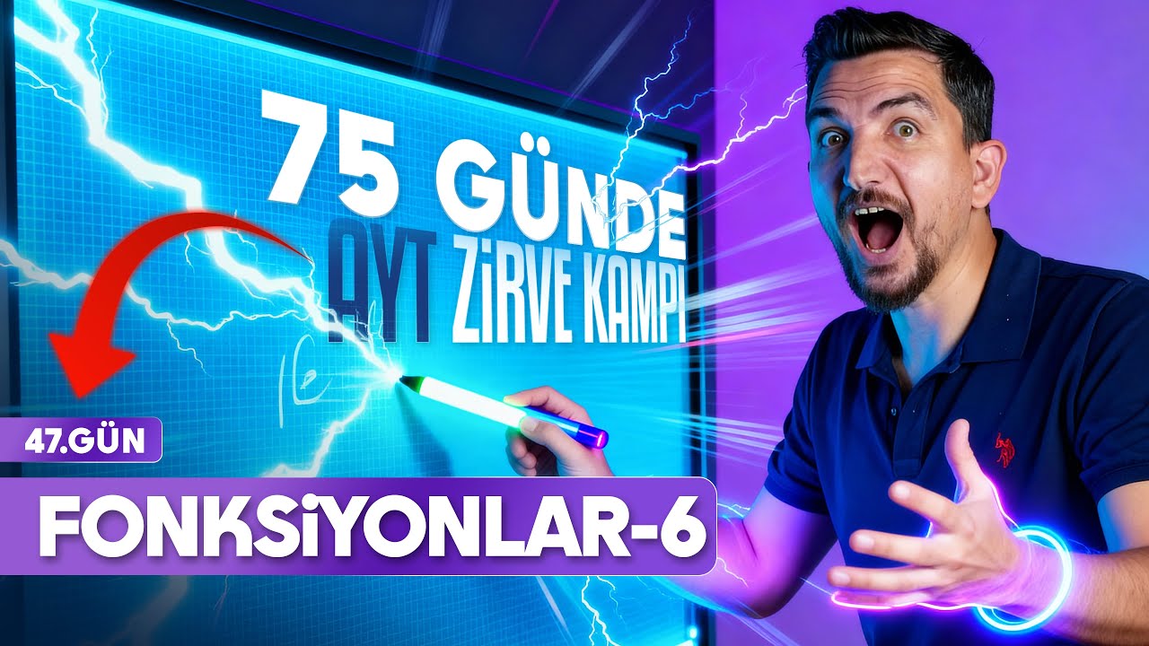 47)AYT MATEMATİK KAMPI (47.GÜN)-FONKSİYONLAR 6-İLYAS GÜNEŞ 2025