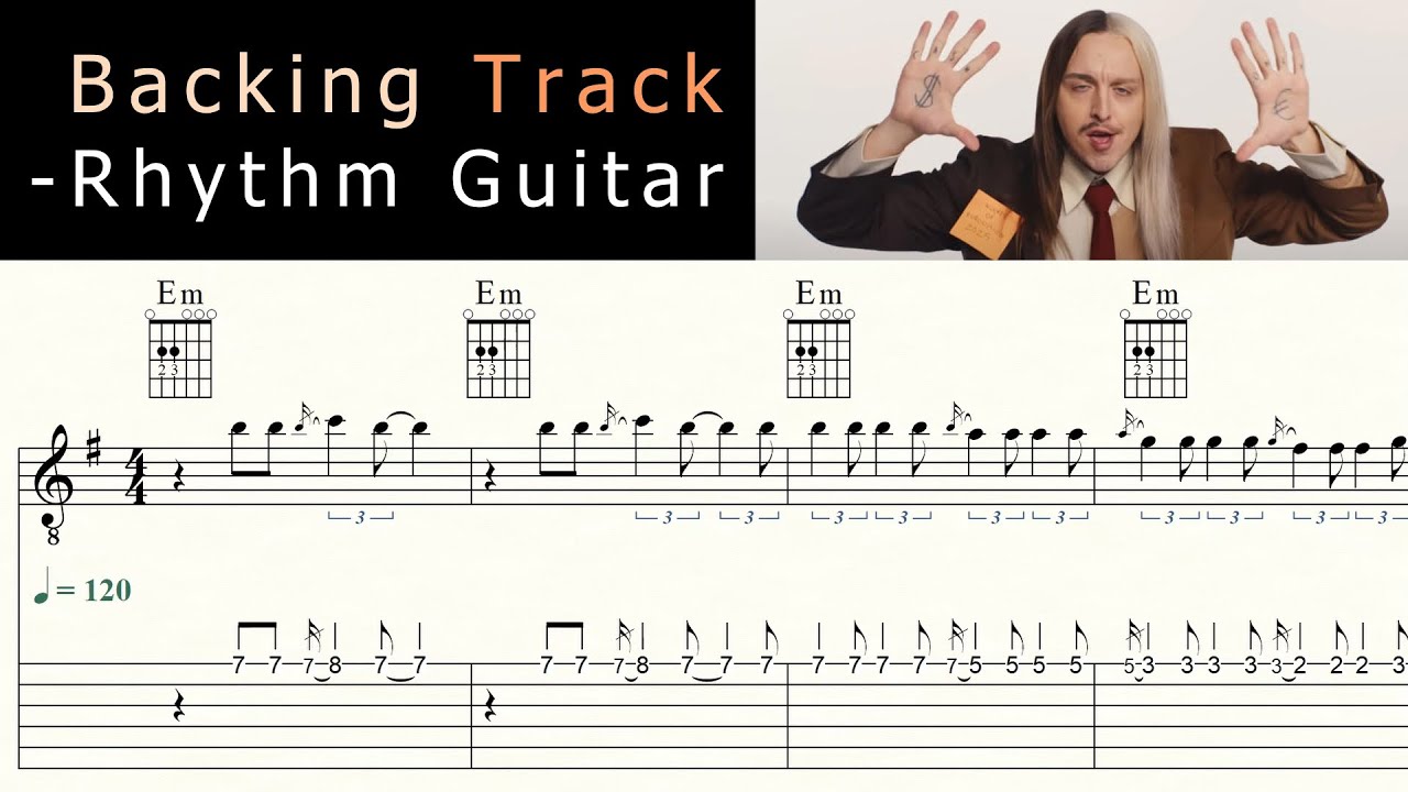 ESPRESSO MACCHIATO | TOMMY CASH | - Rhythm Guitar | Backing Track | Play along | Sheet Music & TAB