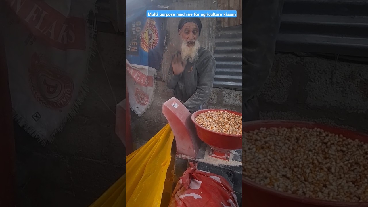 Multi purpose machine for cutting grass. Crushing grains on govt subsidy by agricultural department