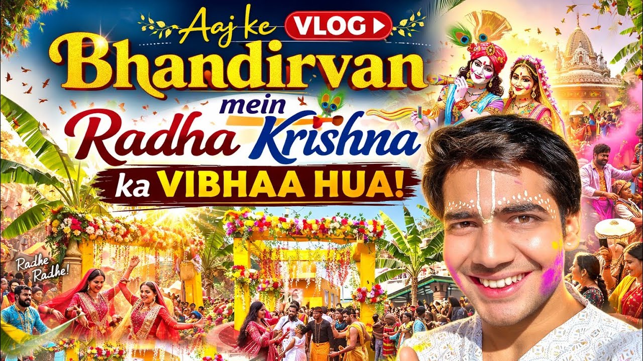 Radha Krishna Vivah in Bhandirvan ❤️ Vrindavan Dham Vlog 4