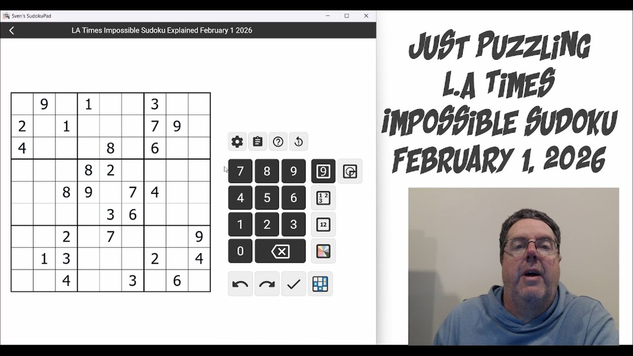 LA Times Impossible Sudoku February 1 2026