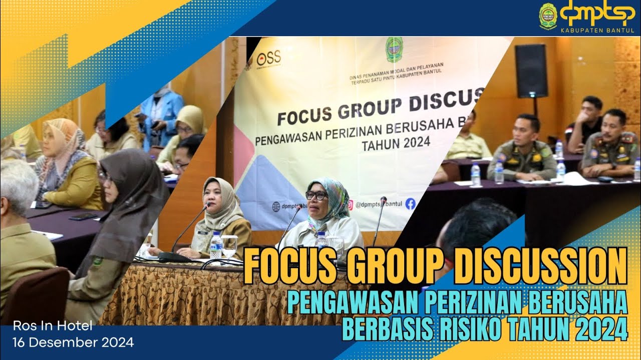 FGD Pengawasan Perizinan Berusaha Berbasis Risiko Kabupaten Bantul 2024