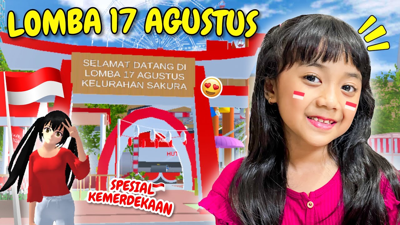 SAMANTHA LOMBA 17 AGUSTUSAN DI GAME SAKURA SCHOOL SIMULATOR | GAME VIRAL INDONESIA