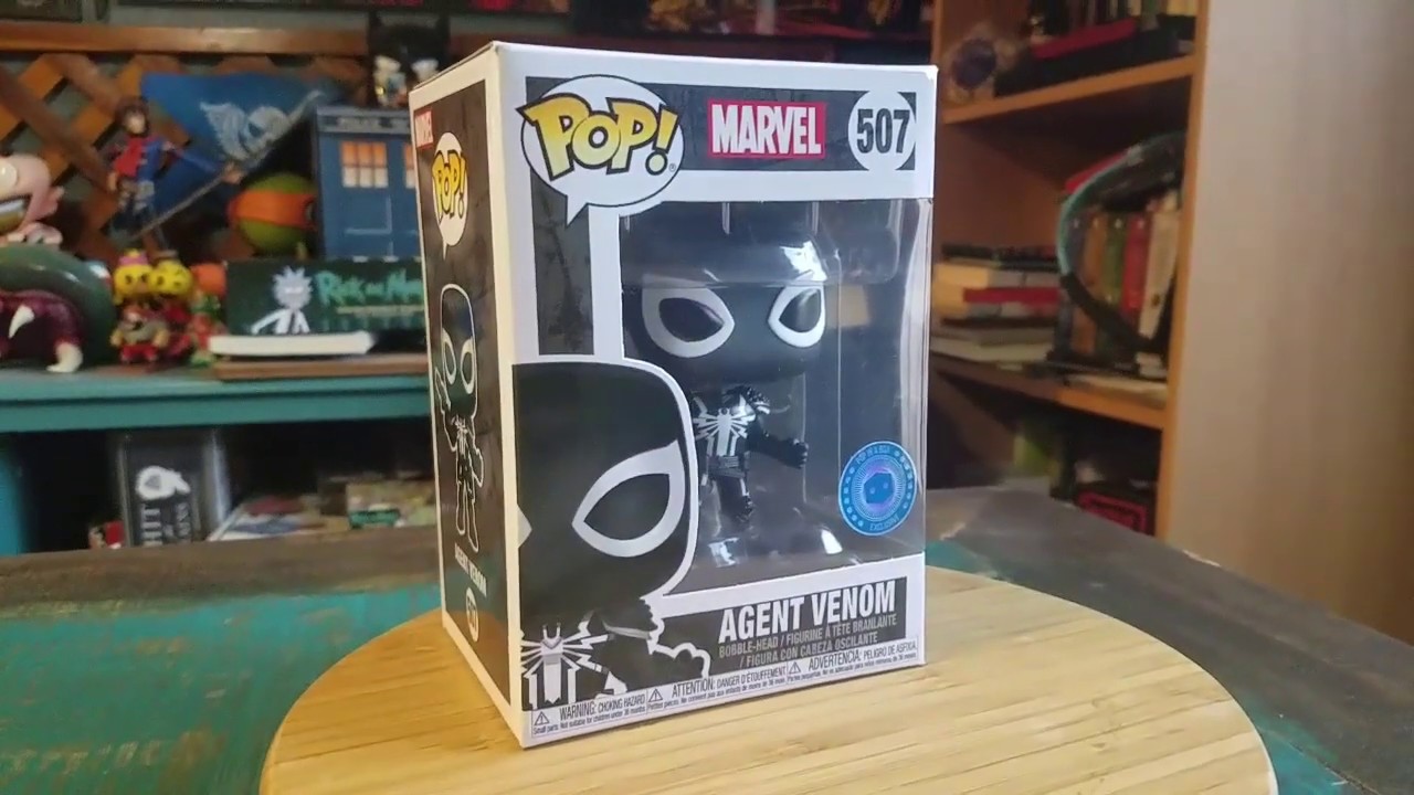 Pop! Agent Venom Spiderman Pop in A Box Exclusive Marvel Funko Vinyl Figure Review