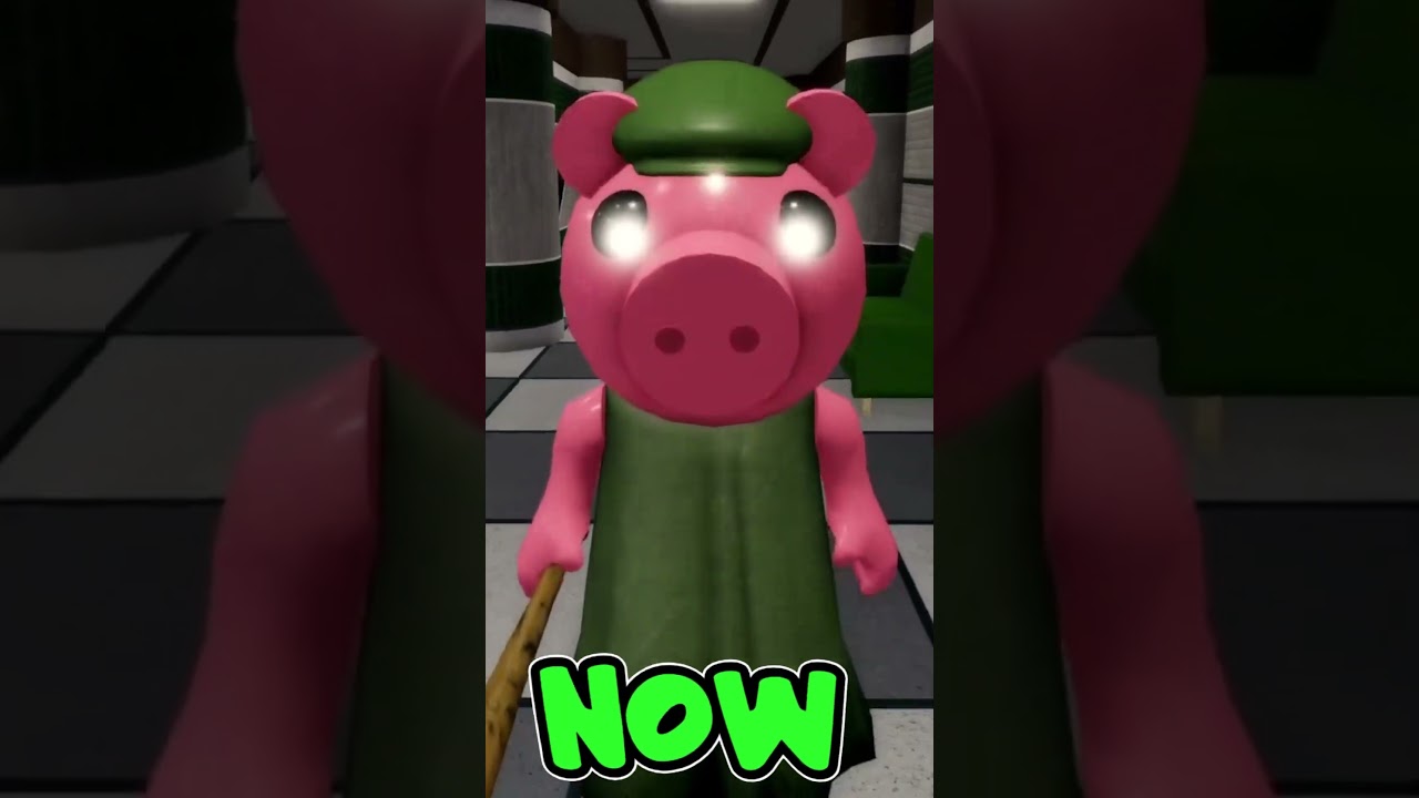 ROBLOX PIGGY Then VS Now.. 🐷🕒#shorts #roblox