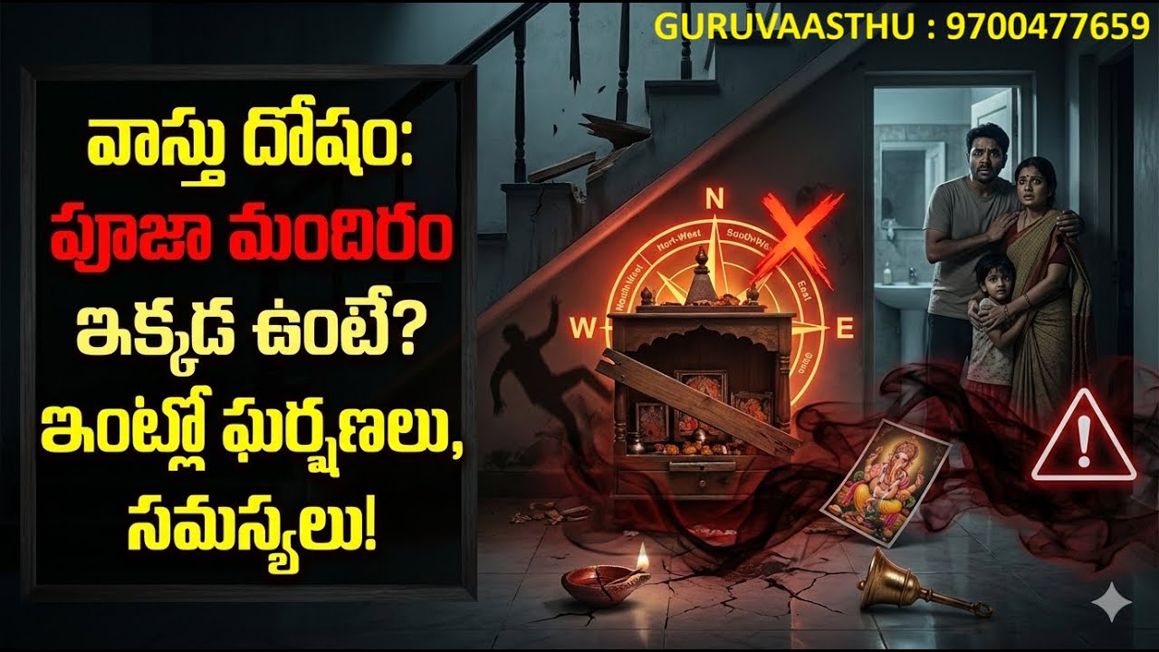 పూజ గది | వాస్తు దోషం వలన యాక్ససిడెంట్లో మరణిస్తారా ! వంటగదిలో పూజ ఉండవచ్చా?