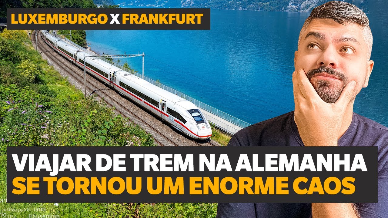 UMA DAS VIAGENS DE TREM MAIS BONITAS DA EUROPA! De Luxemburgo para Frankfurt de trem.