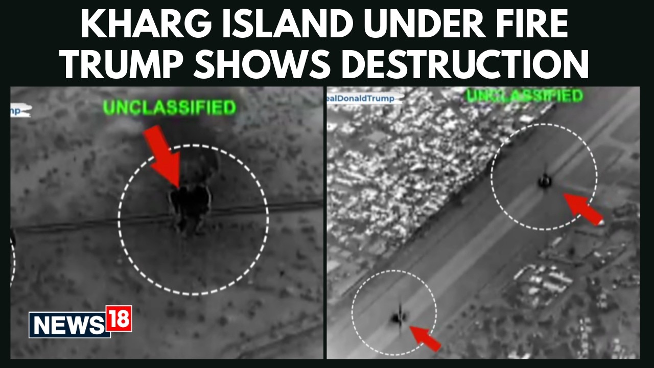 BREAKING: Trump Shares Video Of US Airstrikes On Kharg Island — Shows Massive Destruction | N18G