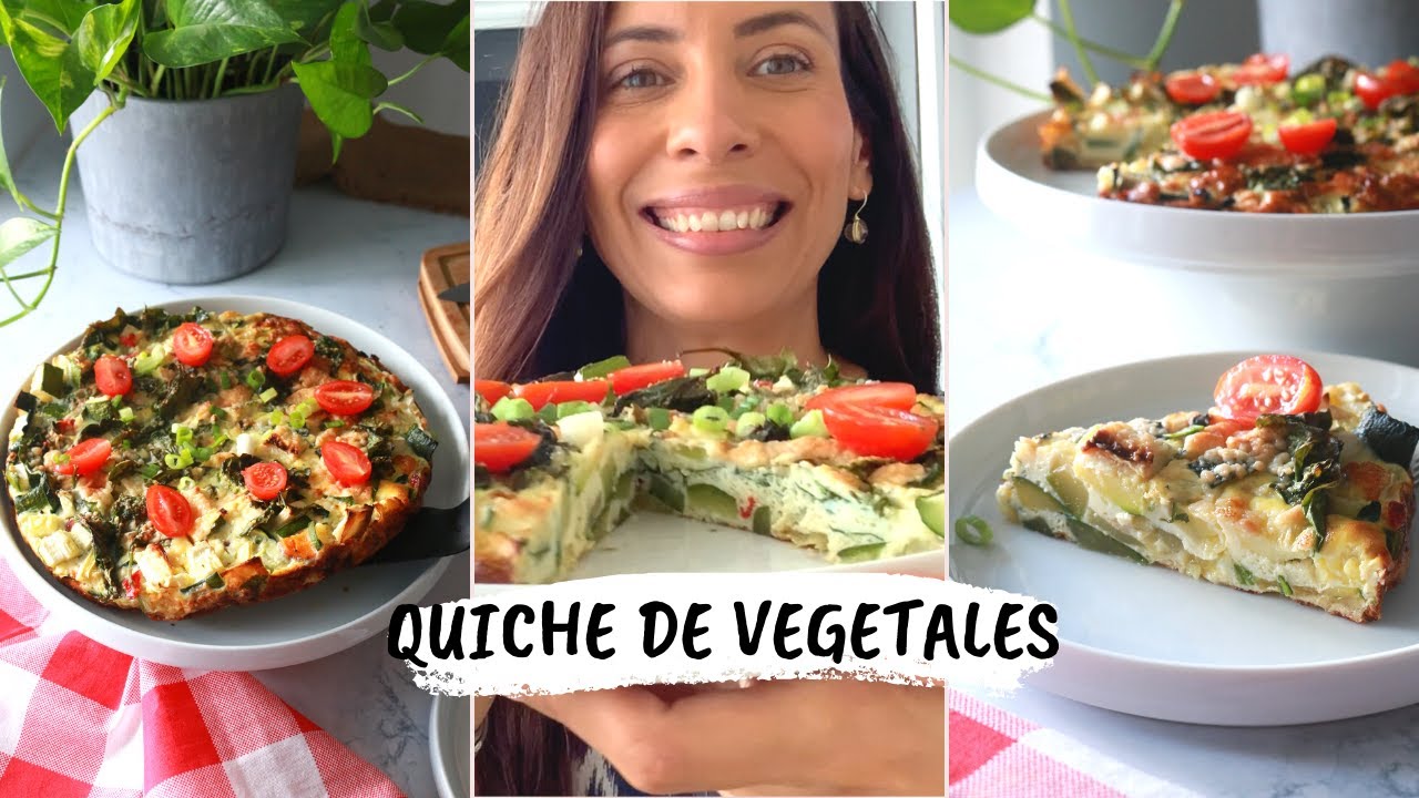 QUICHE SIN HARINAS | amo esta CENA FIT | TORTILLA  DE VEGETALES