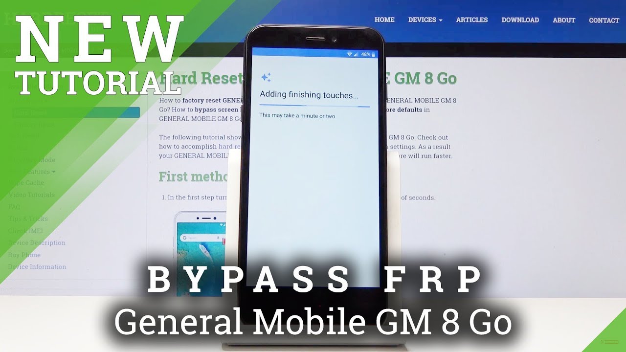 How to Bypass Google Verification in General Mobile GM 8 Go - Skip FRP
