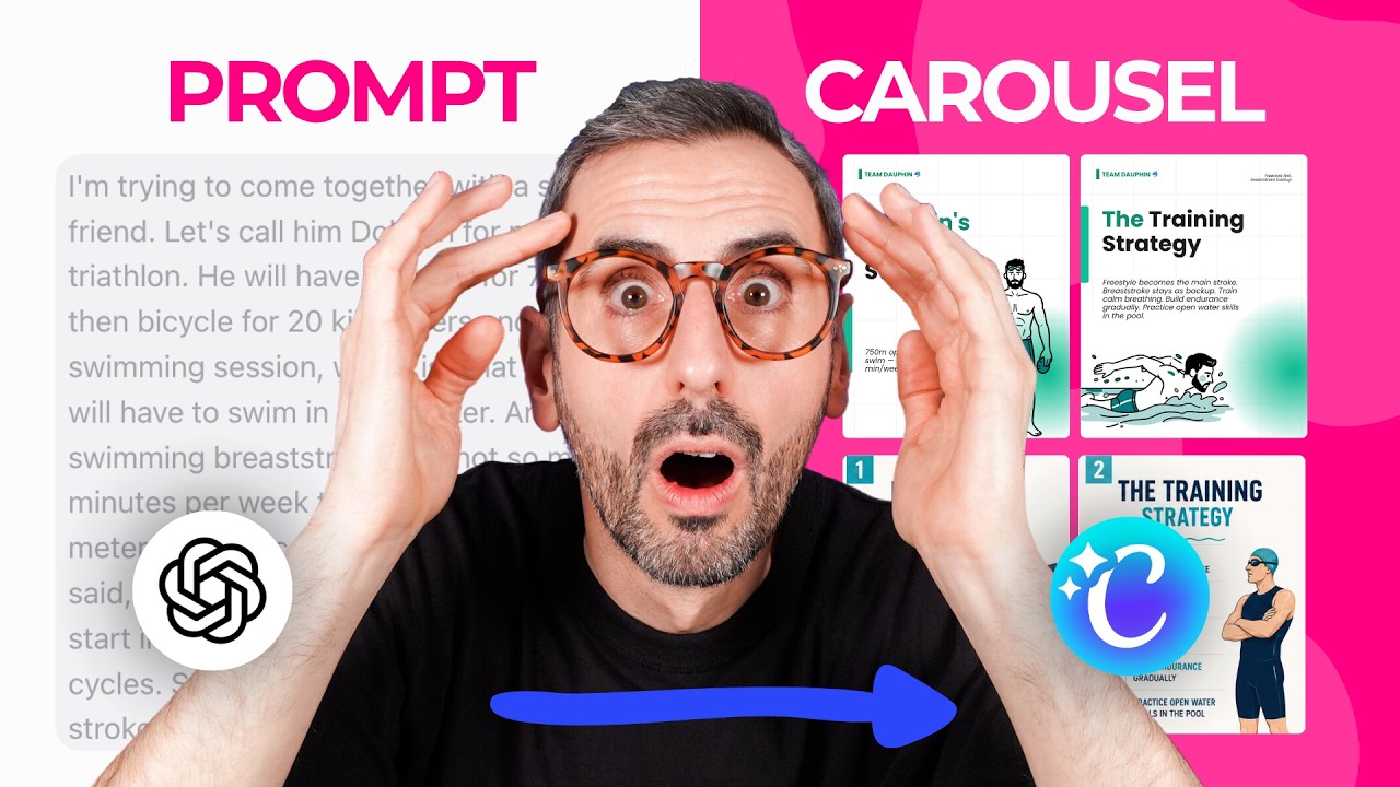 I Built a Full Carousel with ChatGPT + Canva AI
