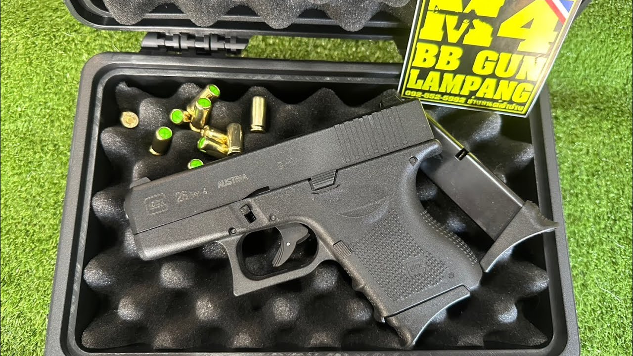 G26 GLOCK26Gen4FULL AUTO AUSTRIA9x19ปืนแบลงค์กัน🔫โปร1ปืน2แม็กแถมลูก10นัด ราคา8,900ราคานี้ถึง31.สค.68