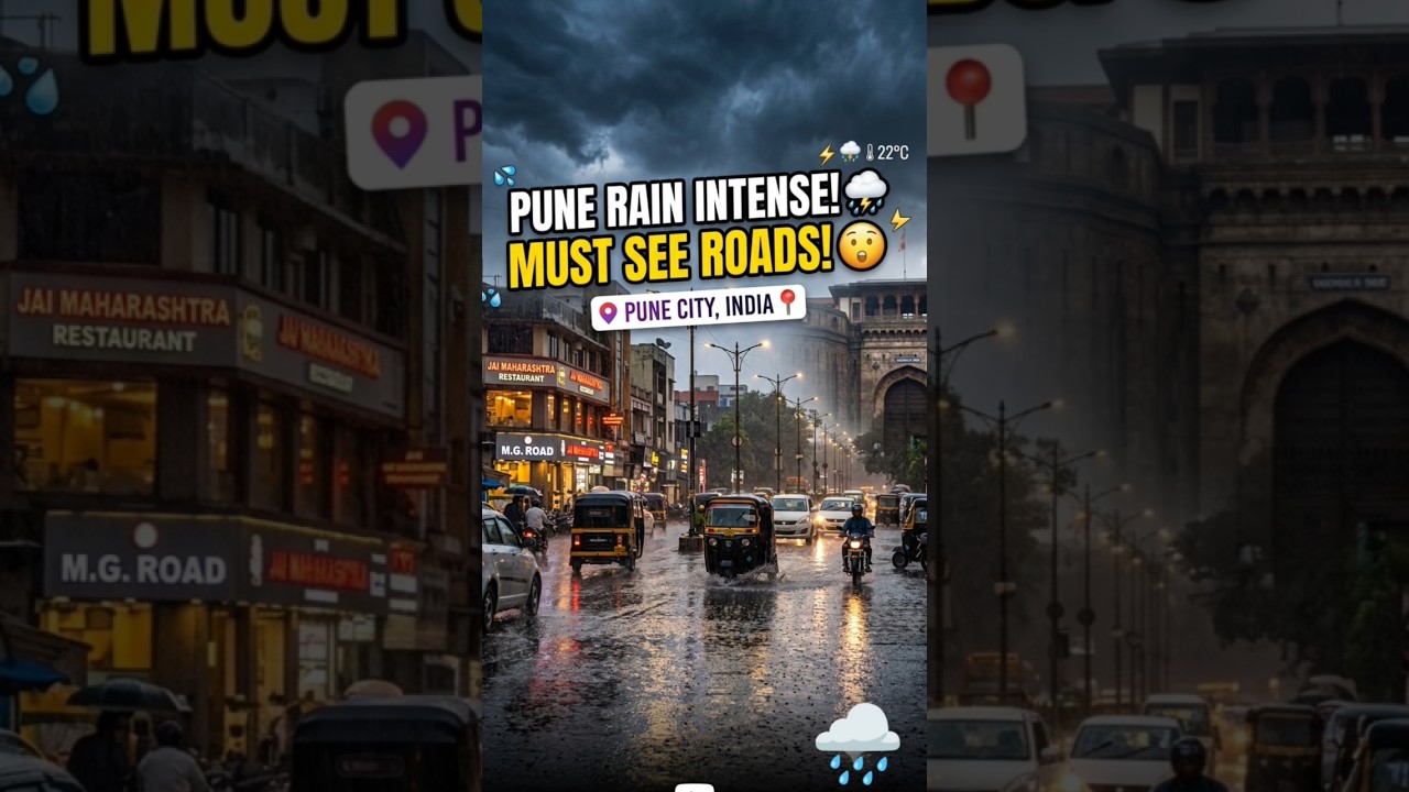 Pune weather today hit different... 🌧️