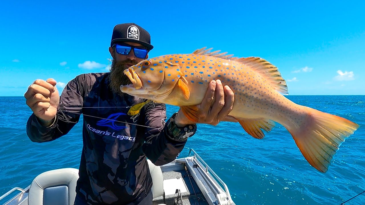 EXPLORING A TROPICAL ISLAND - Epic Day Fishing For Coral Trout With Lures