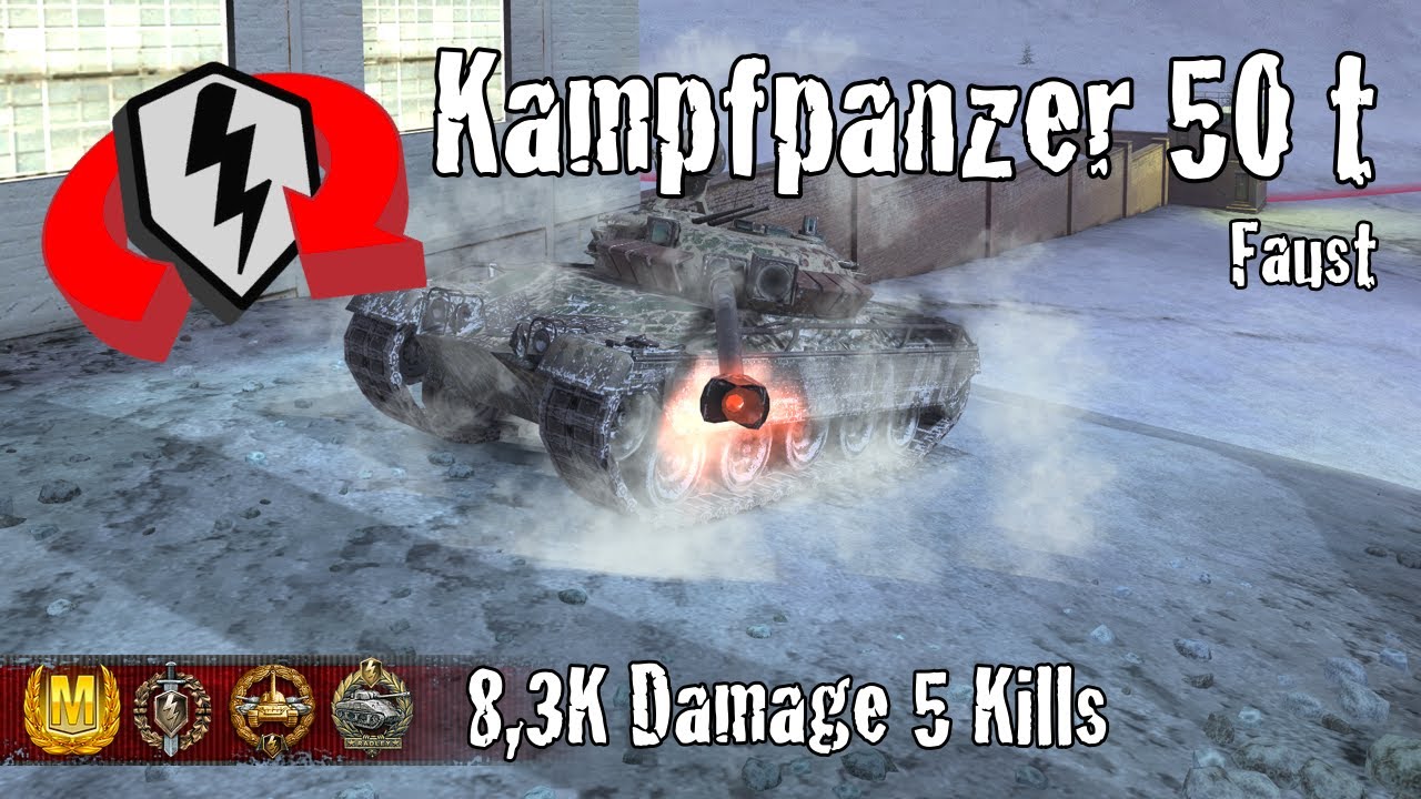 Kampfpanzer 50 t  |  8,3K Damage 5 Kills  |  WoT Blitz Replays