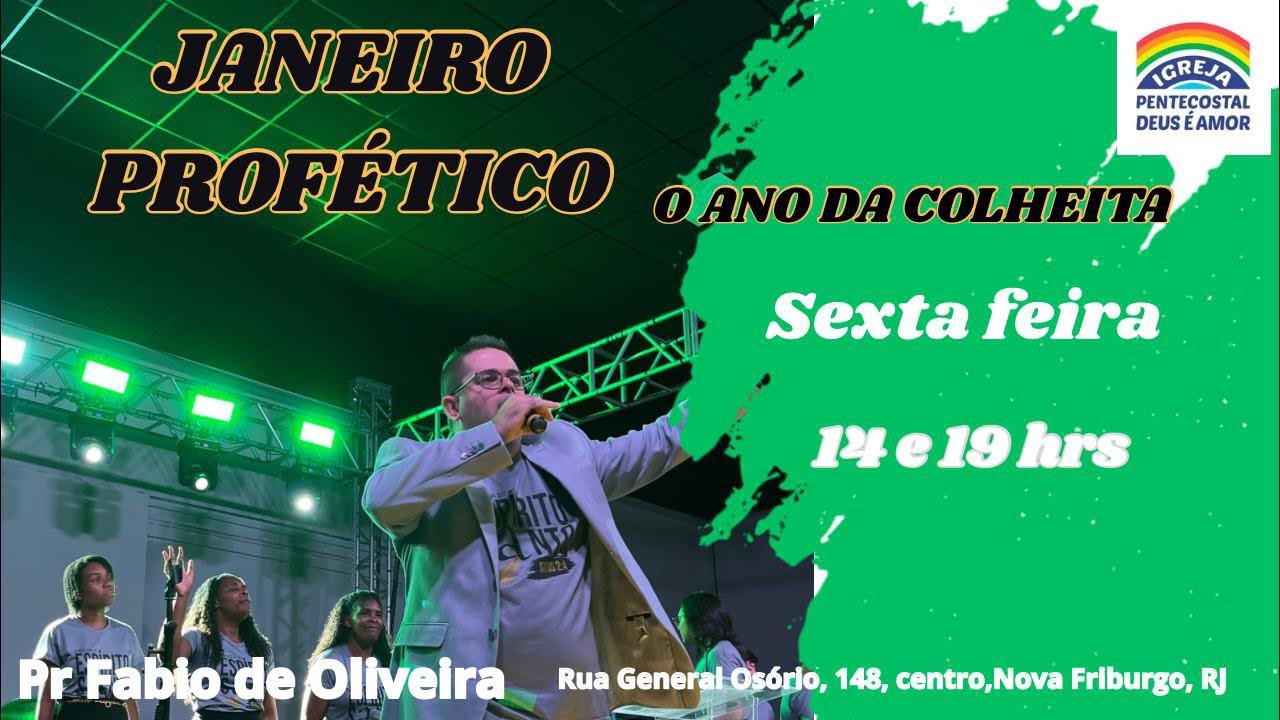 Sexta da colheita! IPDA Nova Friburgo! Pr Fábio de Oliveira