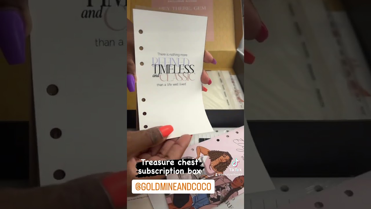 @goldmineandcoco treasure chest subscription box #beautywithmika #goldmineandcoco