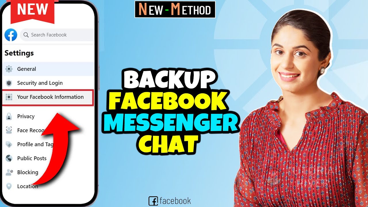 How to backup Facebook messenger chat on mobile iPhone