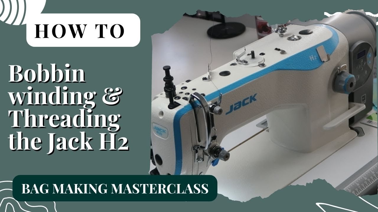 Your Ultimate Tutorial: Bobbin Winding and Rethreading on the Jack H2 Walking Foot Sewing Machine.