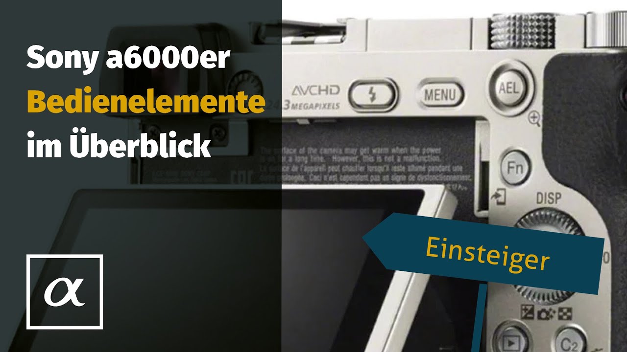 Sony Alpha 6000 - Die Bedienelemente im Überblick