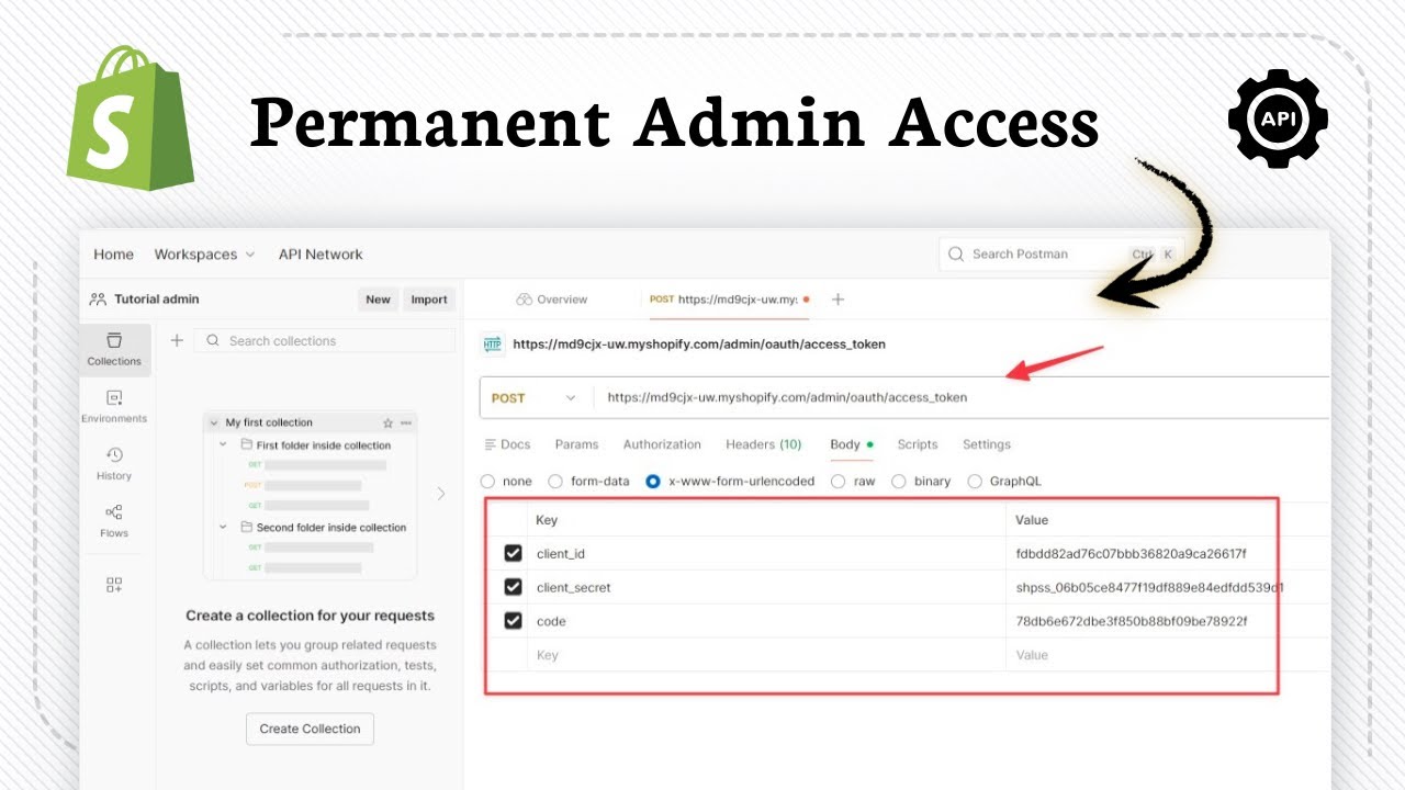 Как получить постоянный токен доступа к API административной панели Shopify (обновление 2026 года)