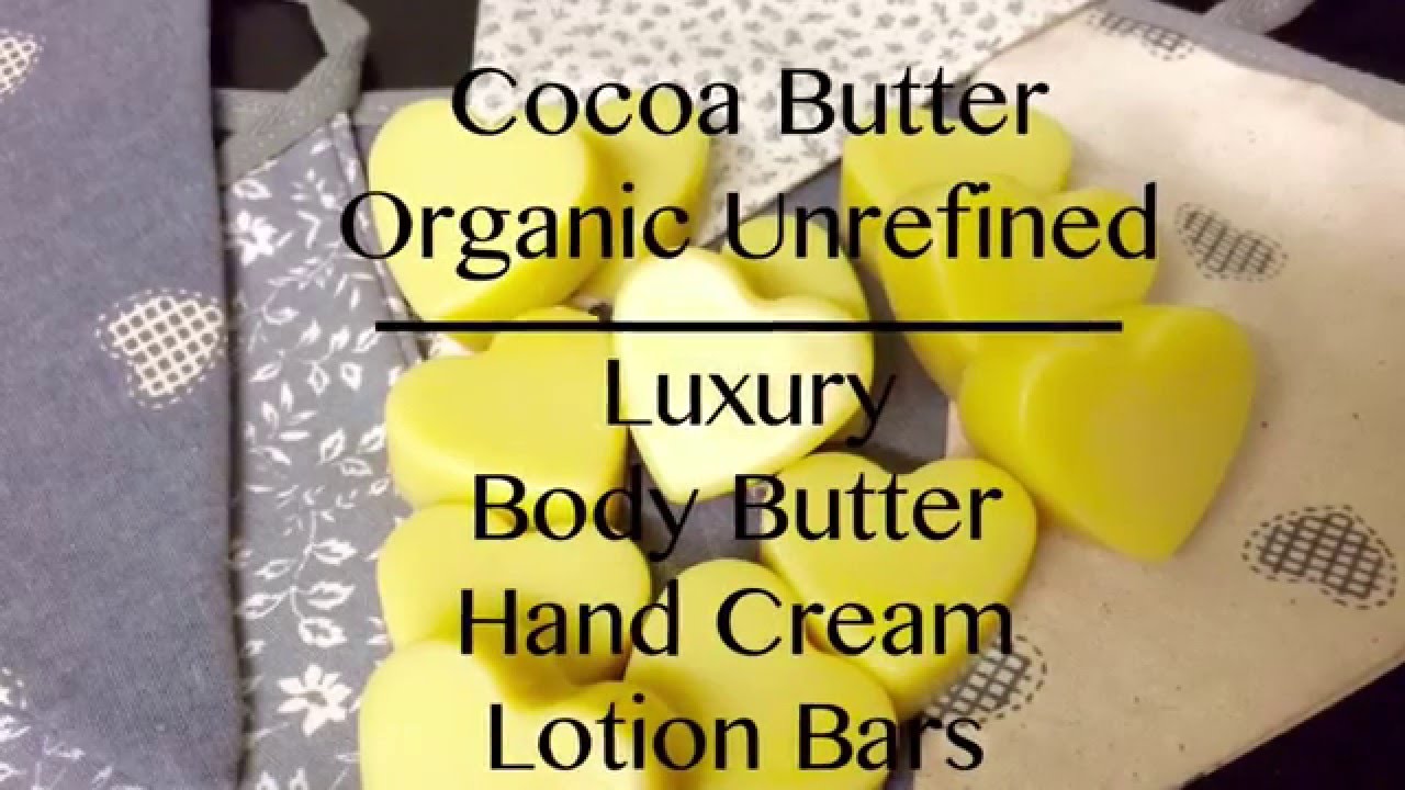 Organic Unrefined Cocoa Butter Body lotion Solid Hand Cream