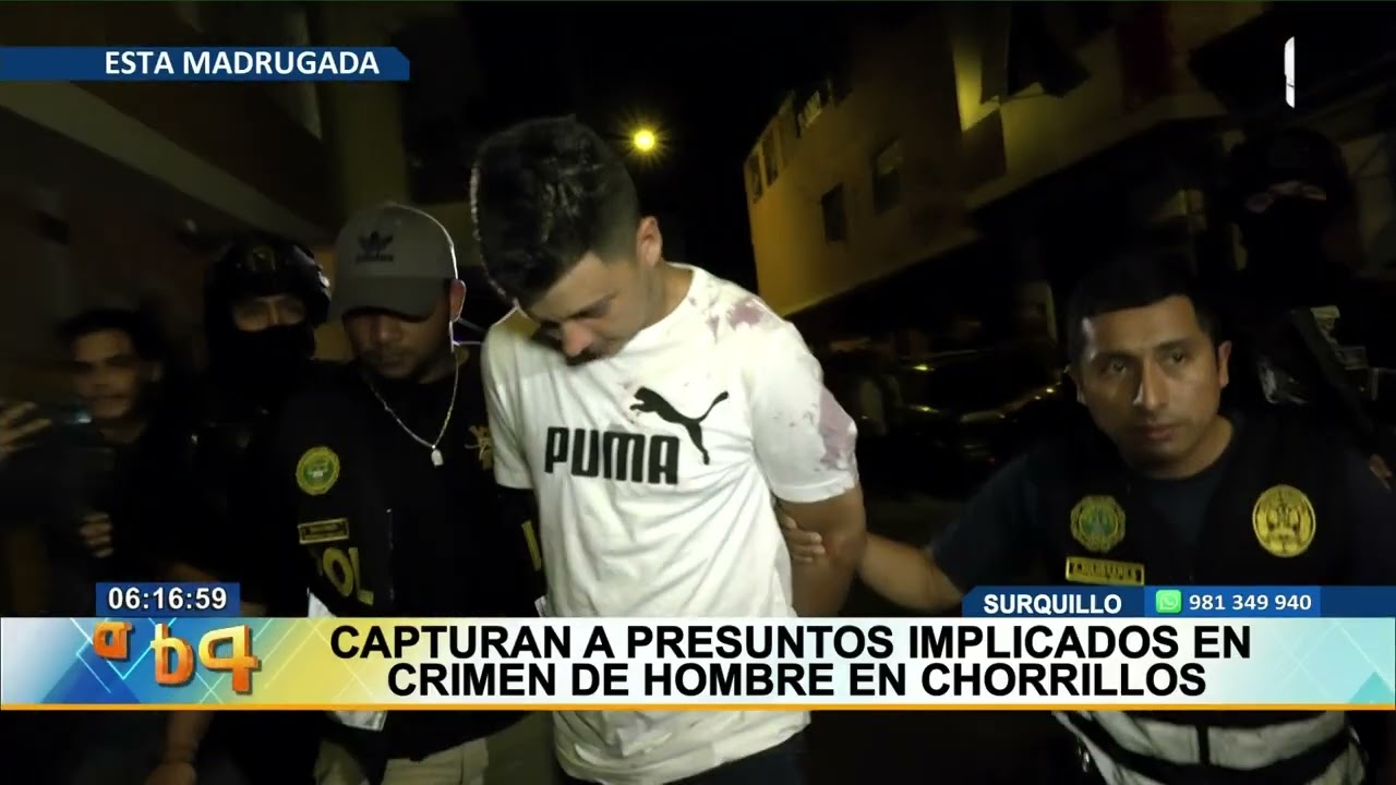 Surquillo: capturan a presuntos implicados en asesinato de ciudadano colombiano en Chorrillos
