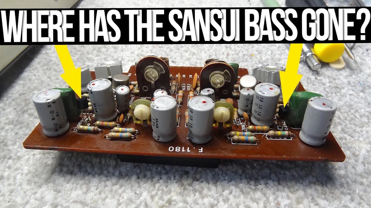 Replacing Faulty Transistors Makes a Sound Difference. Sansui Vintage HiFi 2SC458, 2SC1815, KSC1845
