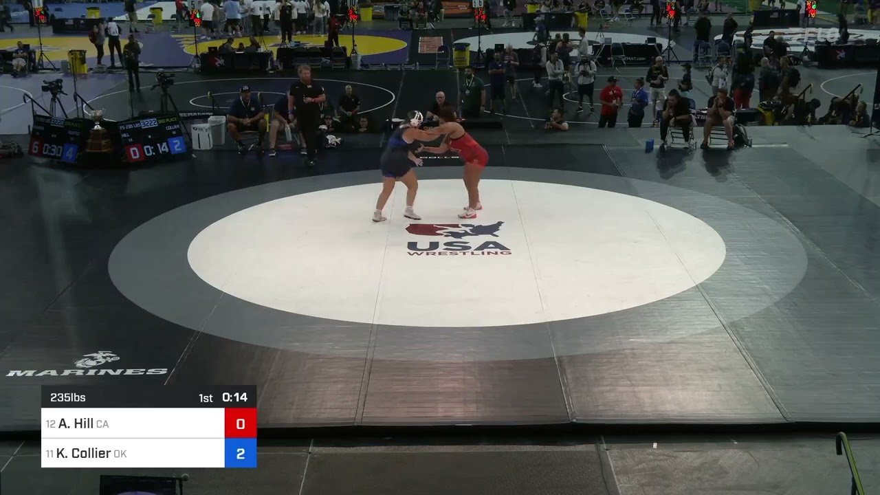 2024 USMC Juniors WFS National Championship: Angel Hill vs Kinslee Collier: 235 Ibs 3rd Place Bout