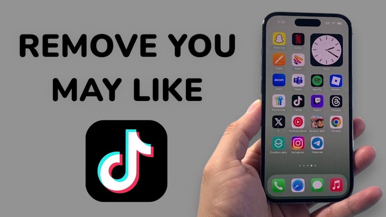 How To Remove TikTok You May Like Suggestions?