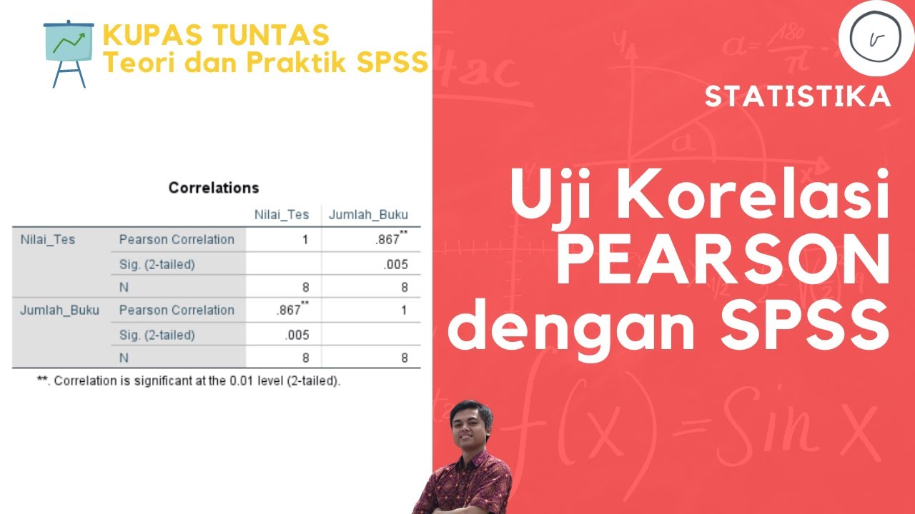 UJI KORELASI PEARSON MENGGUNAKAN SPSS | CORRELATION ANALYSIS | STATISTIKA