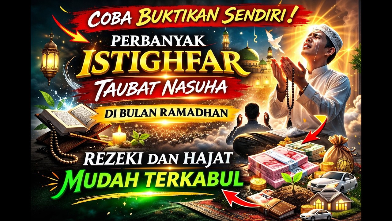 🔴 COBA BUKTIKAN SENDIRI ! PERBANYAK ZIKIR ISTIGHFAR TAUBAT NASUHA DI BULAN RAMADHAN - HAJAT TERKABUL
