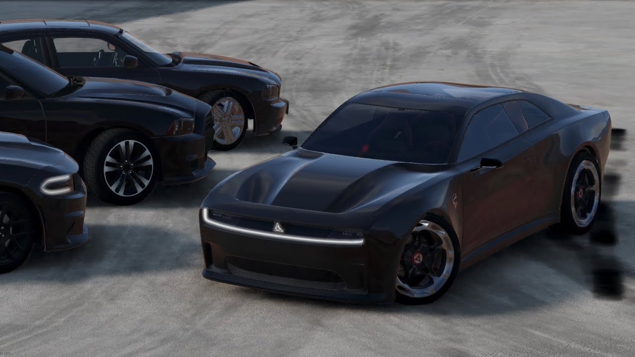 Dodge Charger EV mod showcase [Beamng.Drive]