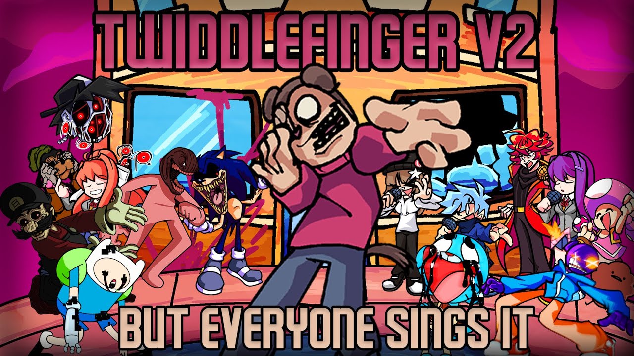TWIDDLEFINGER V2 but Every Turn a Different Character Sings It 🎵🎤 (FNF BETADCIU)