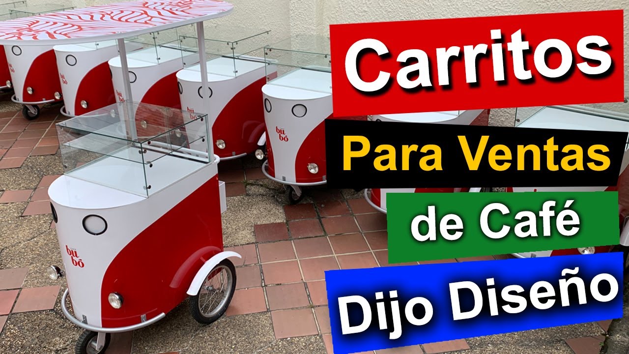 Carritos para Punto de venta de café y pasteles, para interior y exterior.