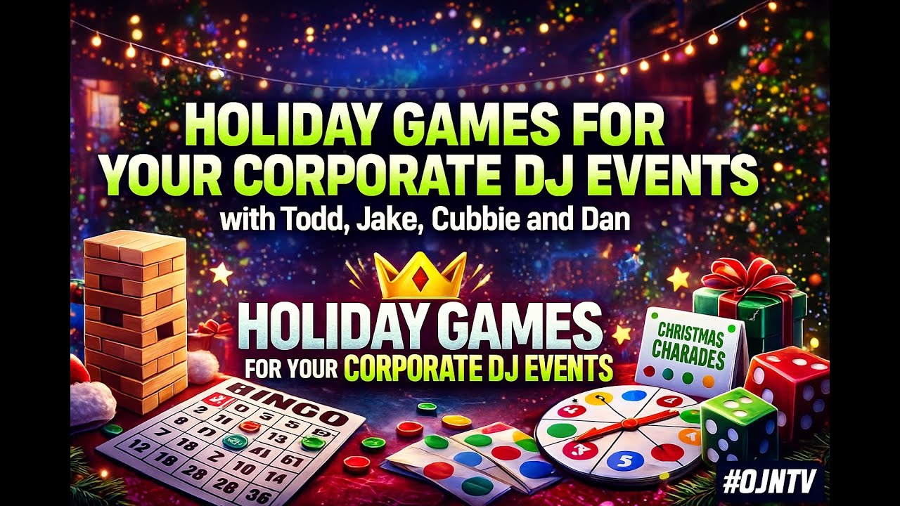 Holiday Games For Your Corporate DJ Events with Todd, Jake, Cubbie and Dan #DJNTV