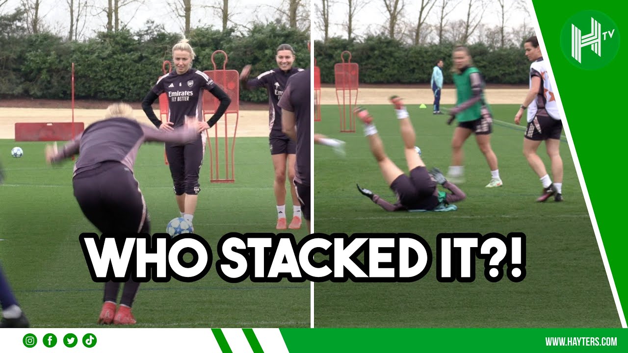 Arsenal Women train ahead of MUST WIN Champions League clash