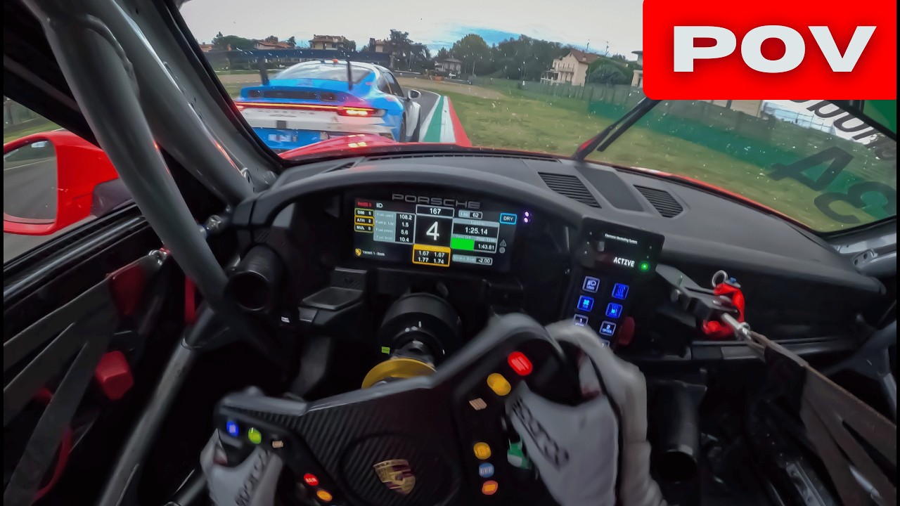 Porsche Cup CRASH Onboard POV at Imola