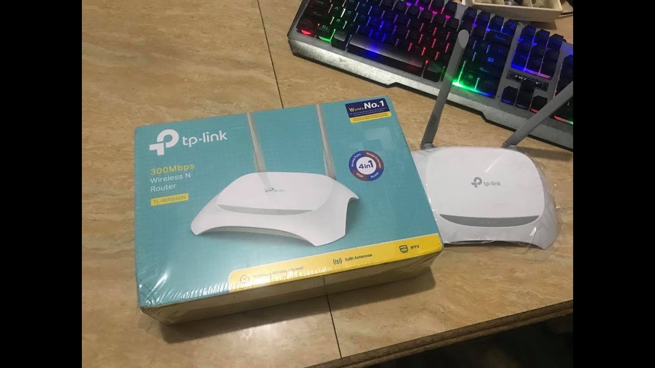 TP-Link TL WR840N Unboxing ang Set Up Static IP Mode
