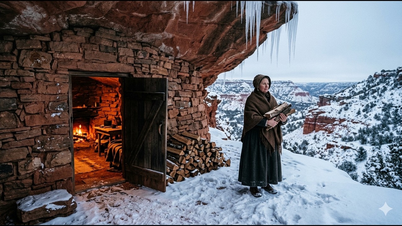 Thrown Out Before the Snow Came. She Built a Stone Cabin in a Canyon Cave and Never Looked Back