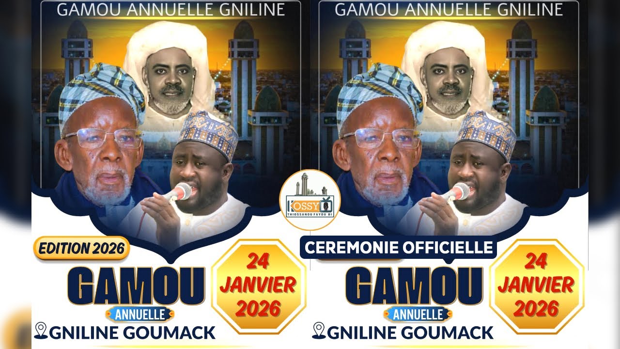 [🔴DIRECT ] C&eacute;r&eacute;monie Officielle Gamou Gniline Goumack Edition 2026 #kossytv