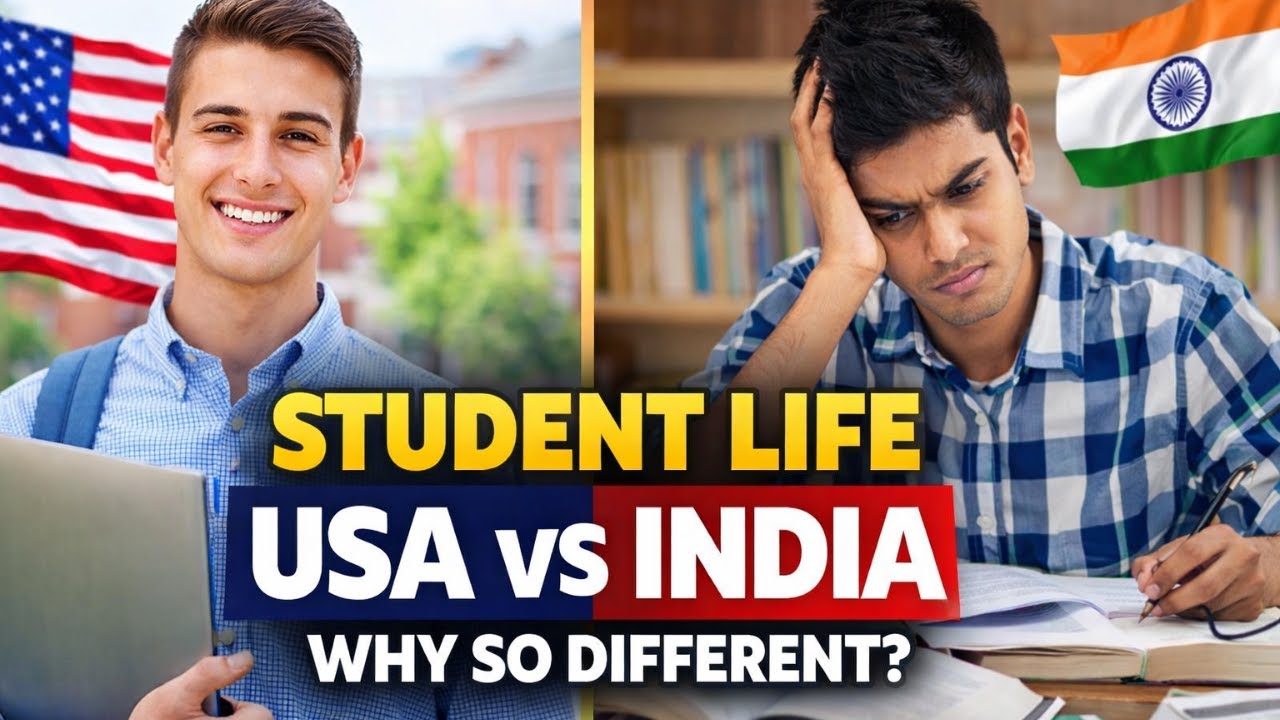 USA vs India Student Life | Education, Pressure & Reality