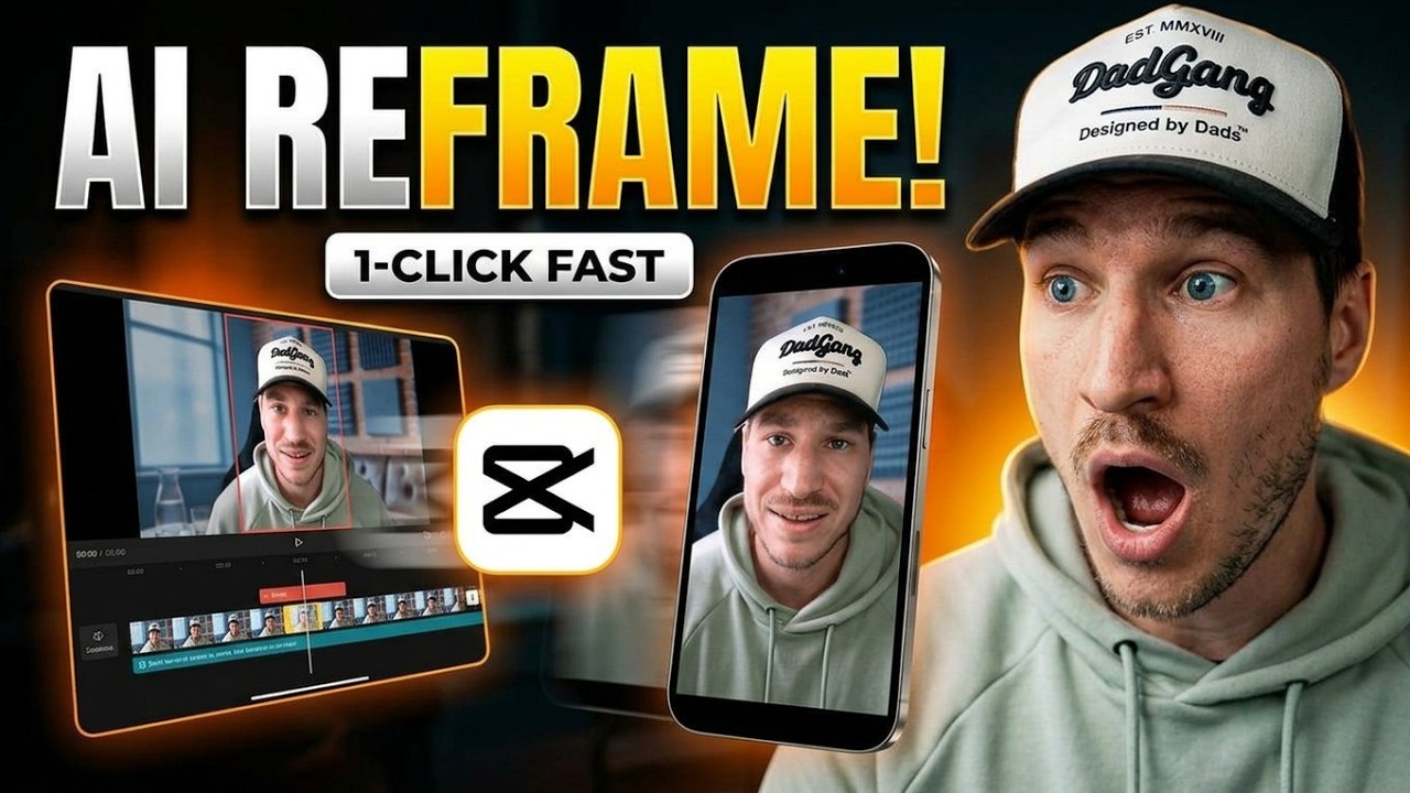 CapCut AI Reframe Tool Is INSANE (And It’s FAST)