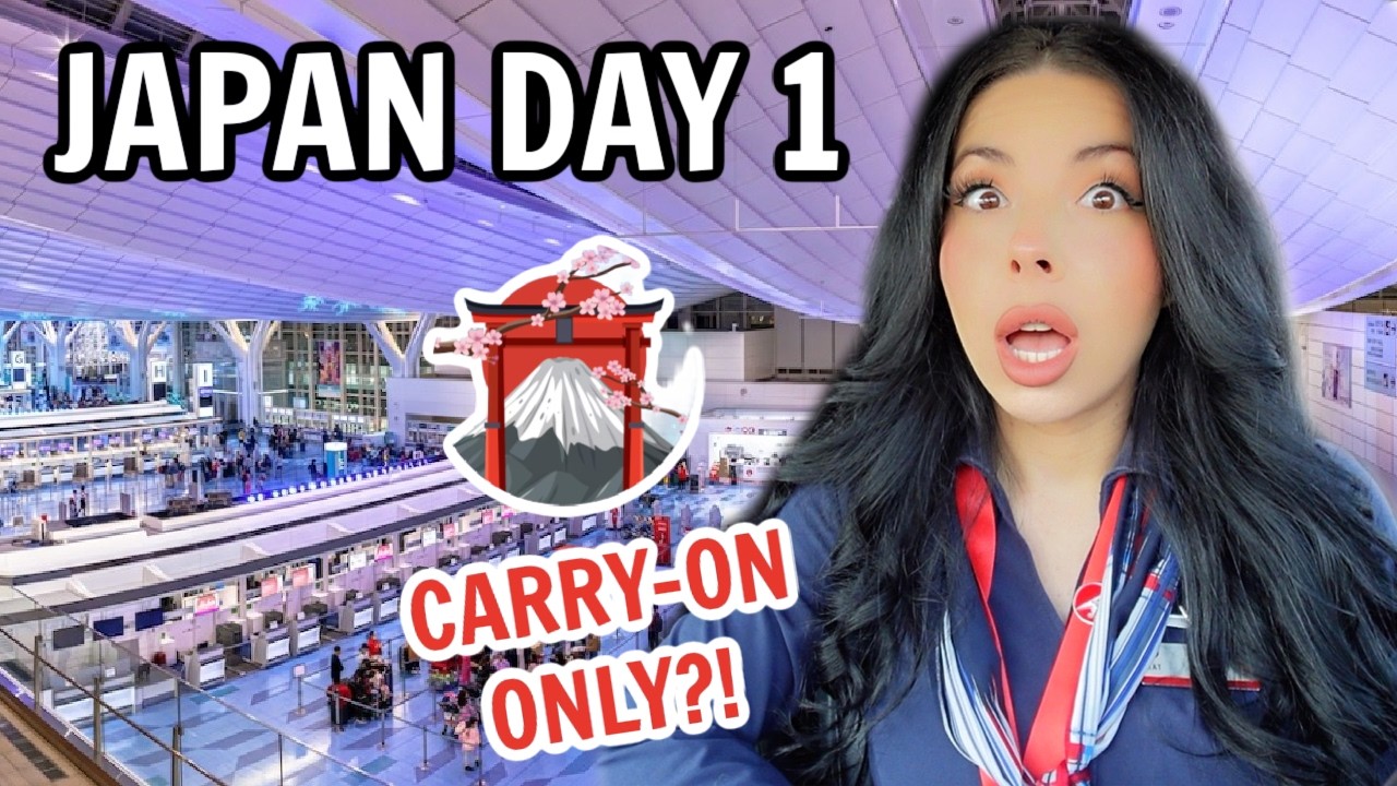 HOW TO PACK CARRY-ON ONLY LIKE A FLIGHT ATTENDANT ✈️ | Japan Day 1 Travel Vlog 🇯🇵