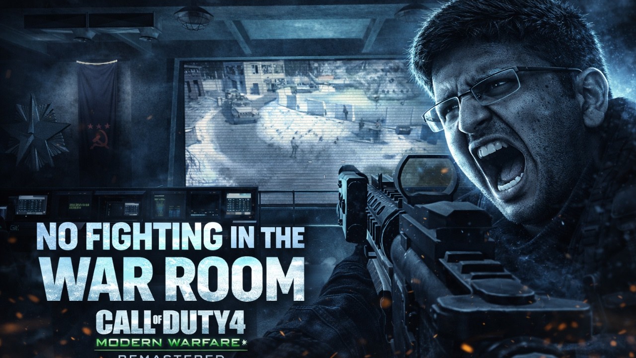 Call of Duty 4 Remastered NO FIGHTING IN THE WAR ROOM Mission | COD4 Remastered Walkthrough EP-18