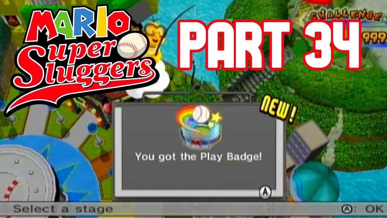 Mario Super Sluggers Walkthrough Part 34: Play Badge